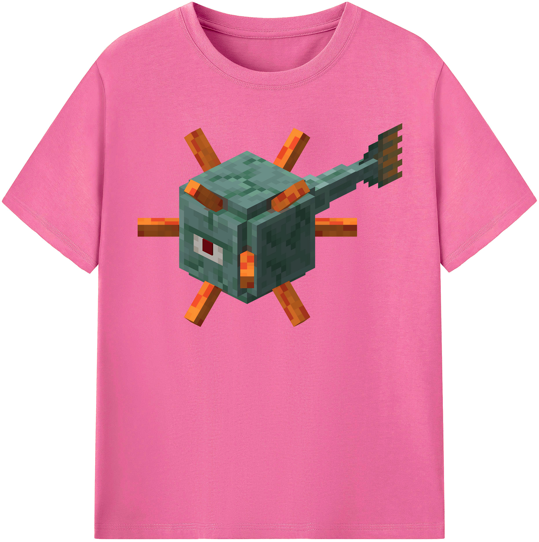 （画像用） マインクラフト ブロックの世界 Minecraft MC Block world レディースカジュアルプリントTシャツ（綿100％）